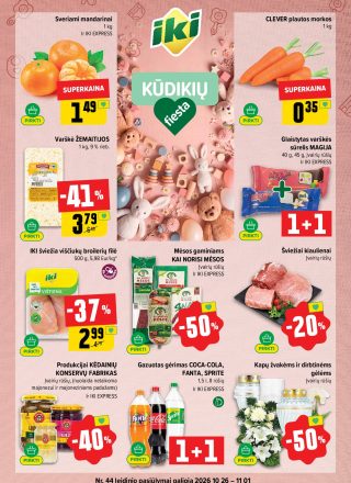 IKI akcijų leidinys Nr.44 2026.10.26 - 2026.11.01