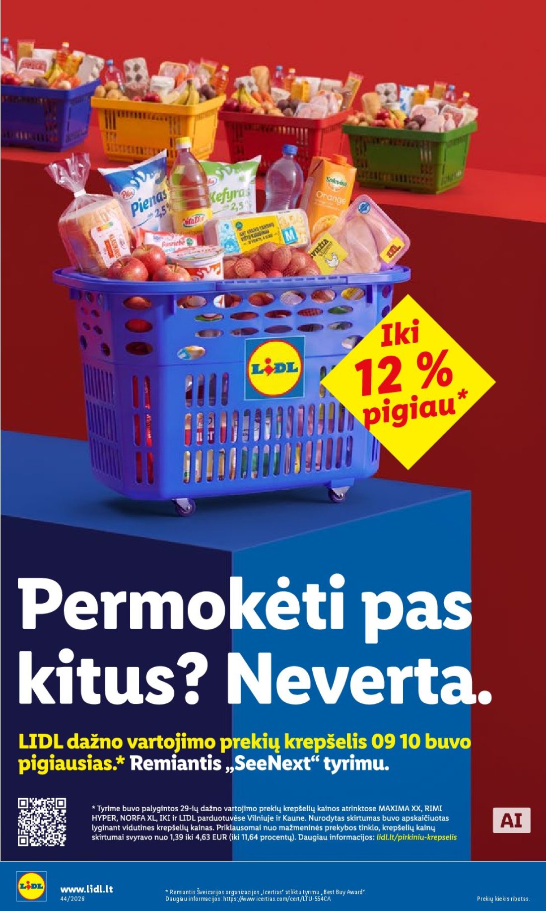 LIDL Maisto prekių pasiūlymai, 3 psl.: www.lidl.lt Remiantis Šveicarijos organizacijos Icertias atliktu tyrimu Best Buy Award Daugiau informacijos…