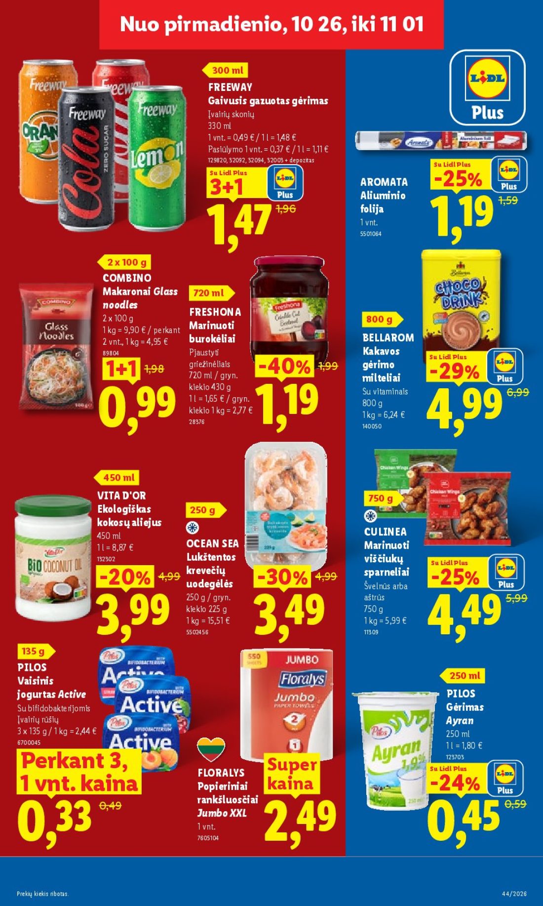 LIDL Maisto prekių pasiūlymai, 5 psl.: pirmadienio NNNuo pirmadienio,pirmadienio,pirmadienio xx,26,26 FREEWAY Gaivusis gazuotas gėrimas Įvairių…