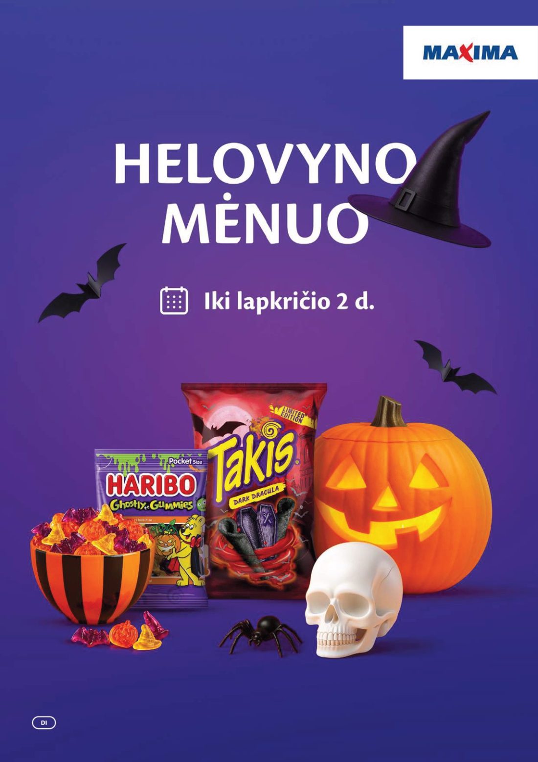 MAXIMA Helovyno mėnuo, 1 psl.: Vaisinis skonis rūgščiu akcentu HELOVYNO MĖNUO NAUJA Ledinukai JOHNY BEE MONSTER POP rūšių ĮPRASTA Zefyras…