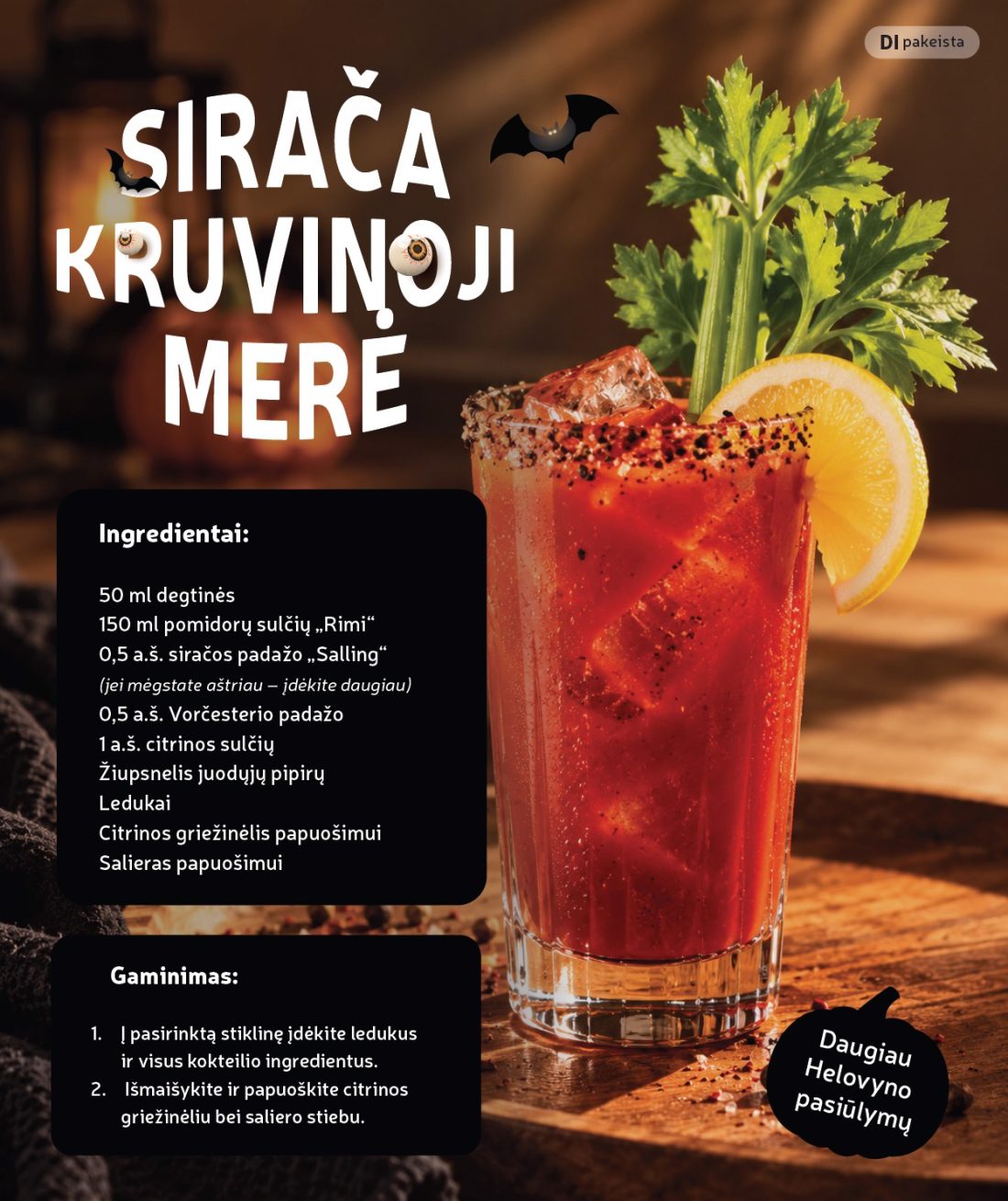 RIMI Alkoholinių gėrimų asortimento katalogas Nr. 21, 11 psl.: Vartodami alkoholį rizikuojate savo sveikata šeimos visuomenės gerove pakeista Ingredientai deg inės pomidorų…